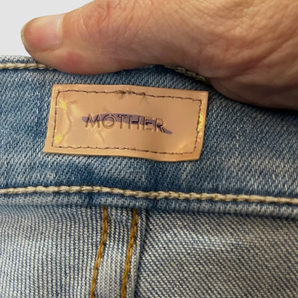 Mother The Insider Crop Step Fray Denim Size 32 Cotton Blend NWOT_7